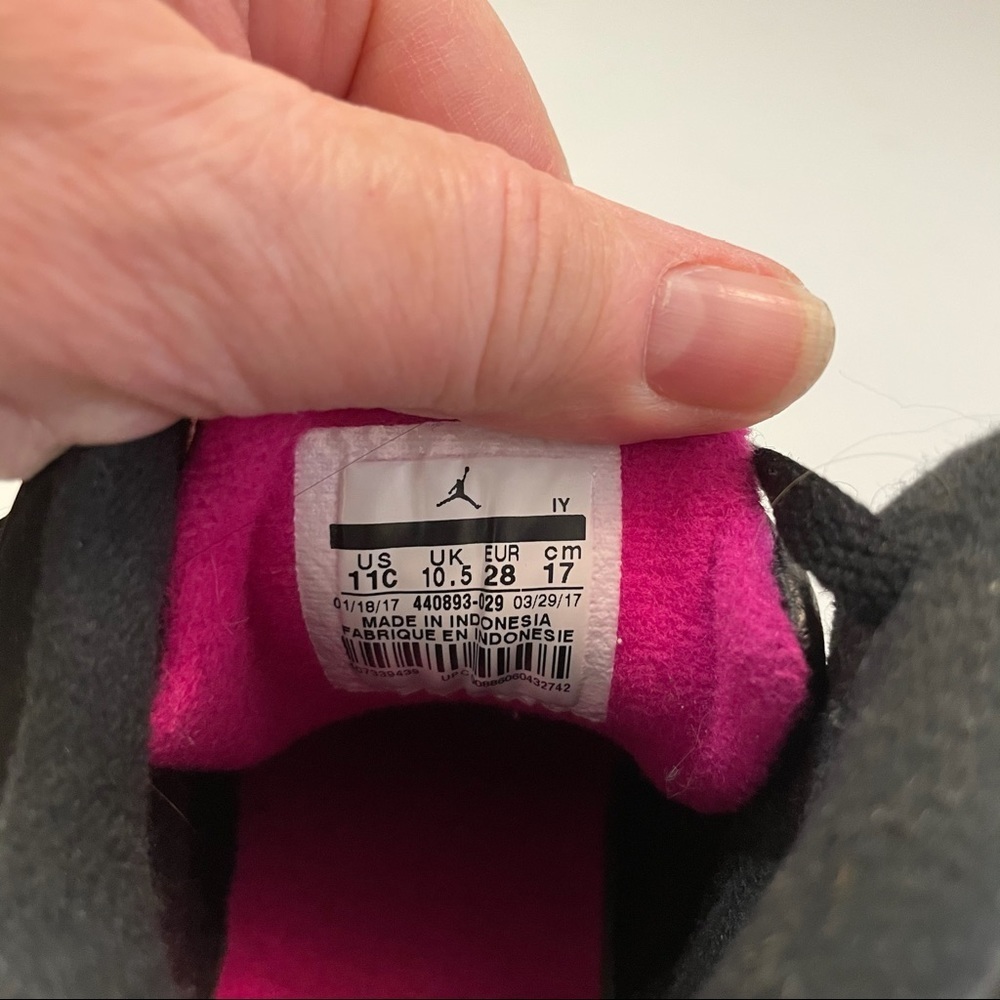 Air Jordan Kids 5 Retro Gp Pink Deadly Wh/Bl - Picture 7 of 9